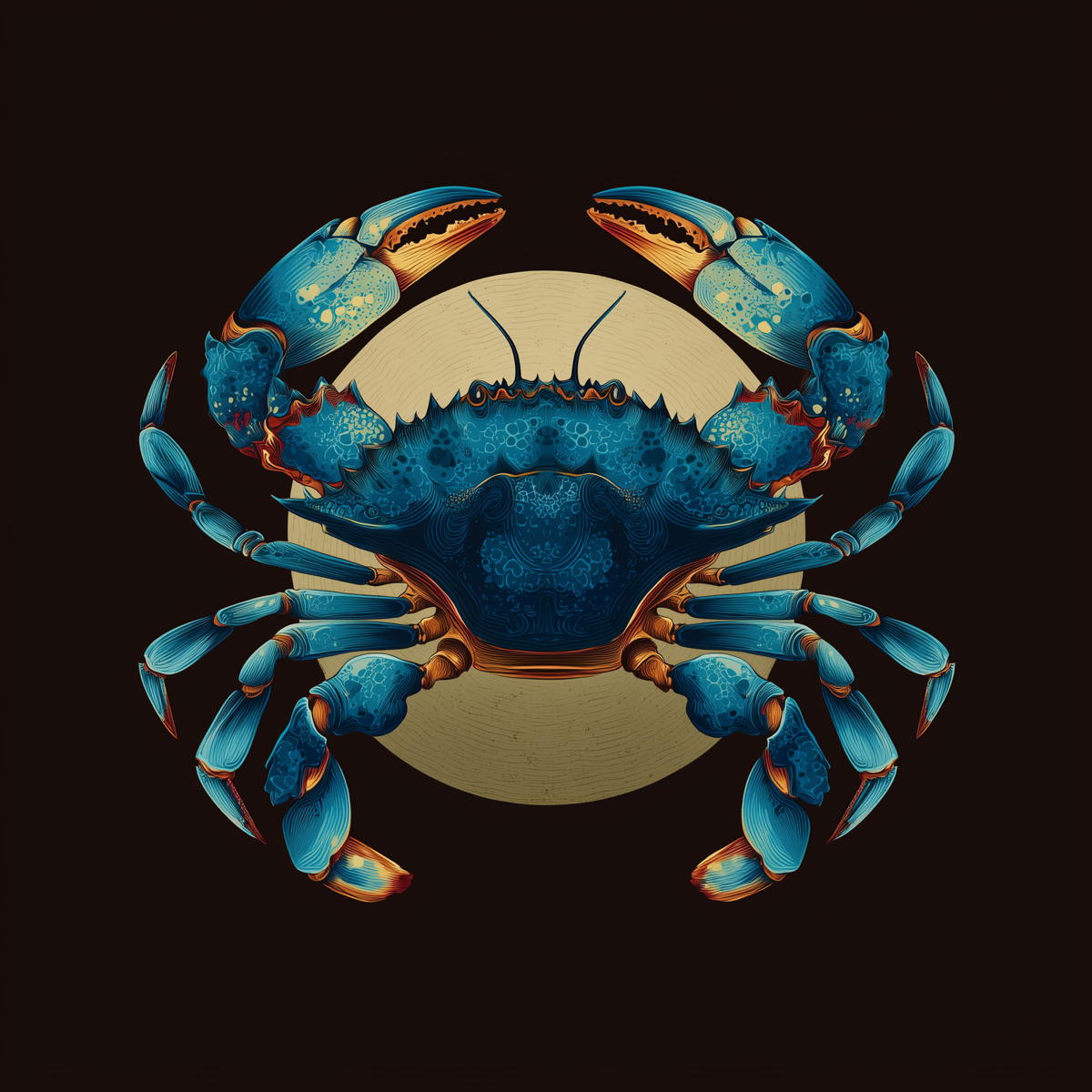 Crab Puns - Cute red cartoon crab