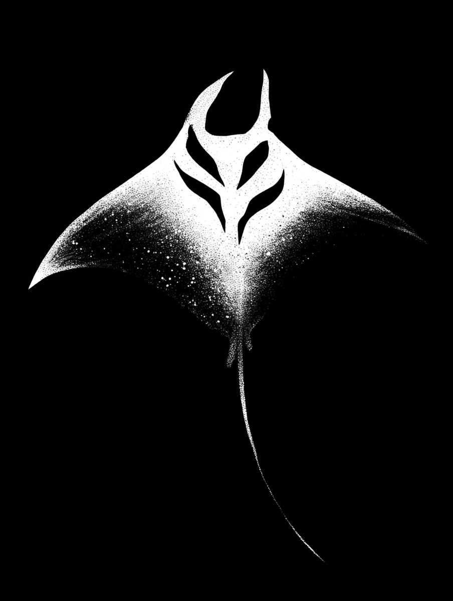 Manta Ray Puns - A cute cartoon manta ray