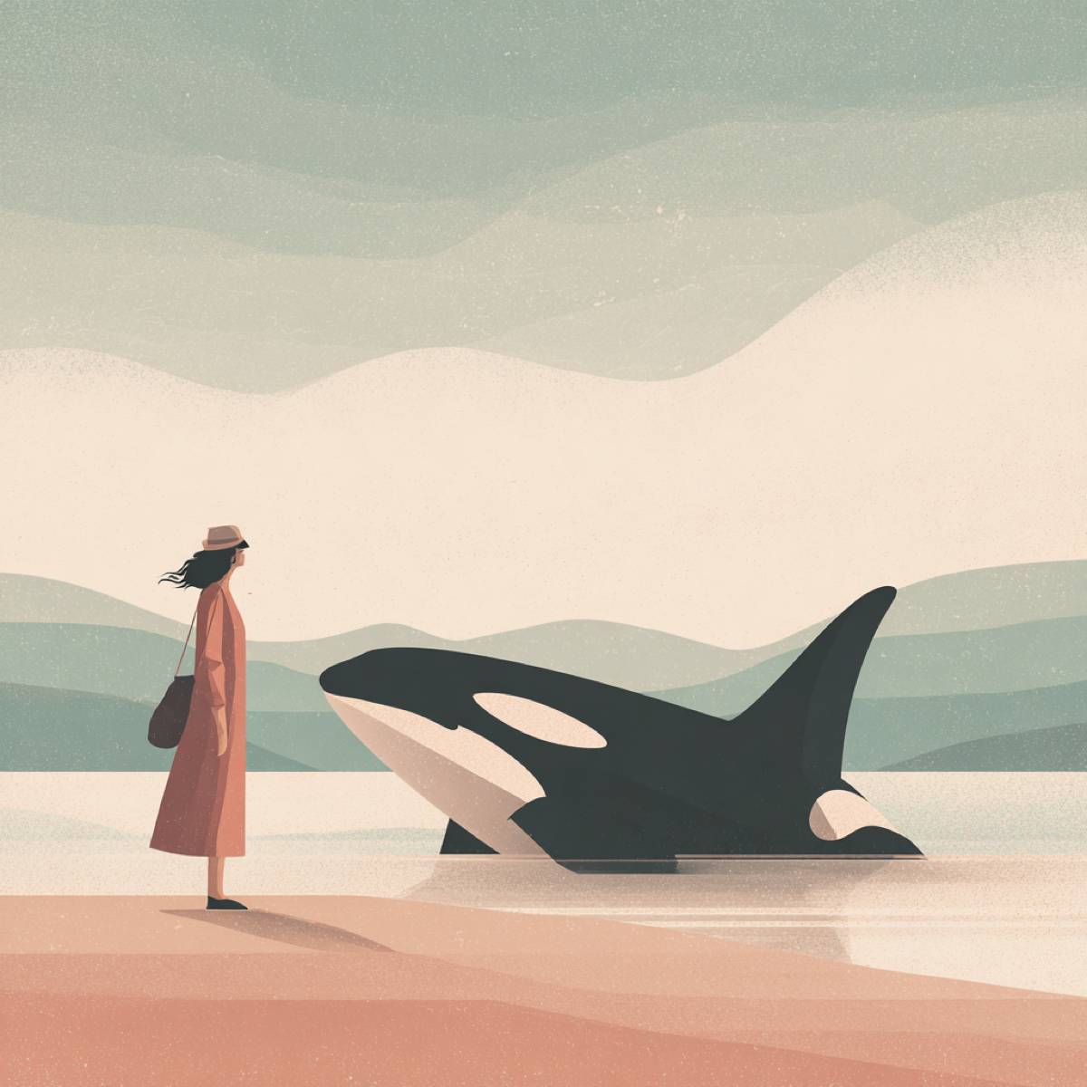 Orca Puns - A cute cartoon orca