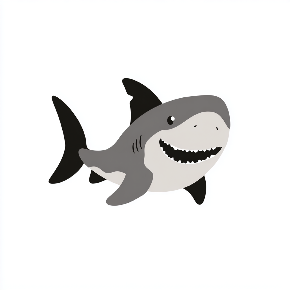 Shark Puns - Kawaii cartoon shark